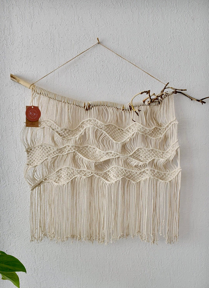 Macramé mural olinia